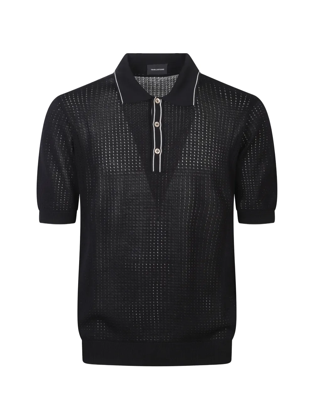 Поло с перфорированным дизайном Tagliatore, черный
Поло с перфорированным дизайном Tagliatore, черный