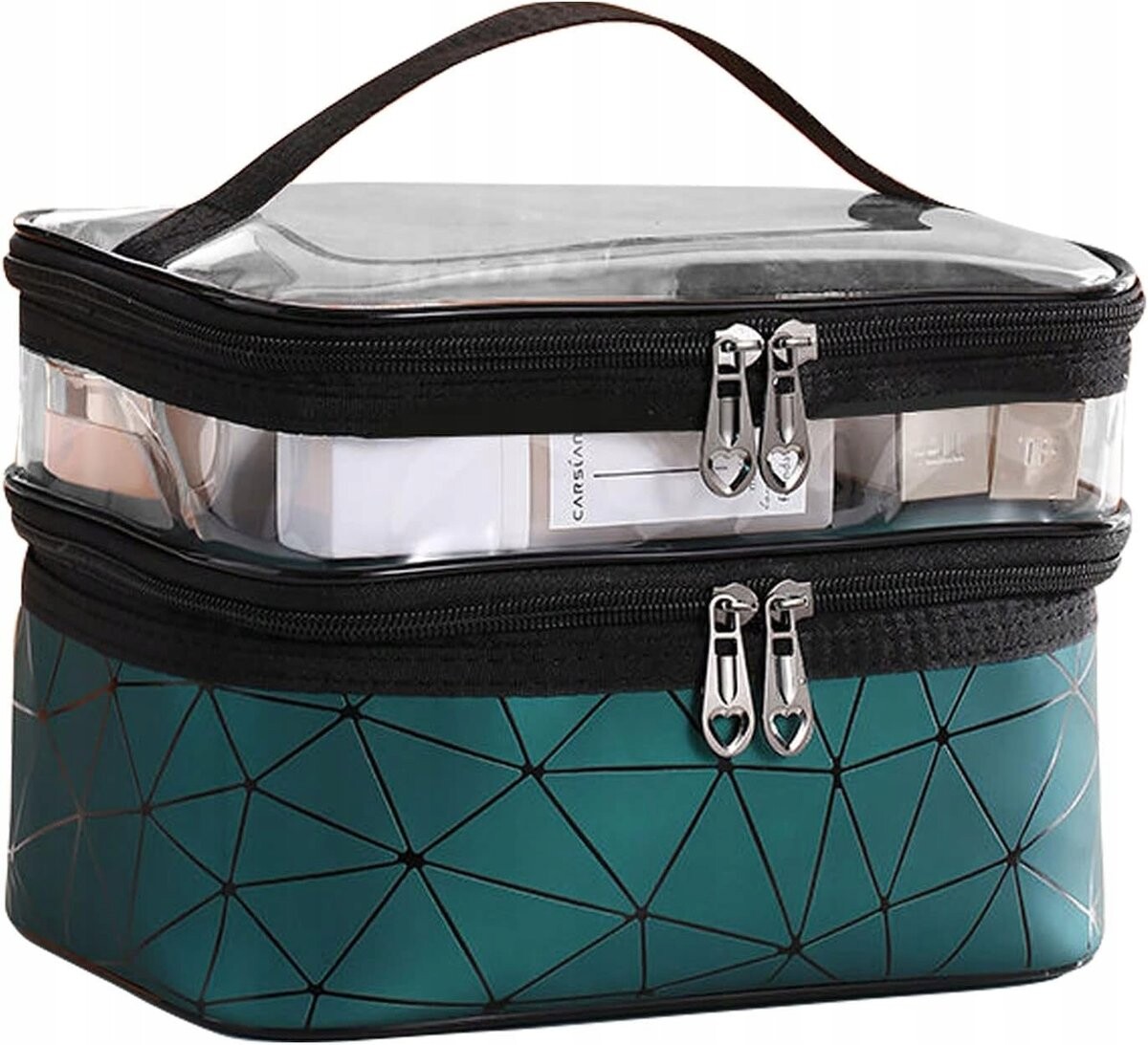 Женская дорожная косметичка-органайзер для косметики, зеленая J2 Korbi
Женская дорожная косметичка-органайзер для косметики, зеленая J2 Korbi