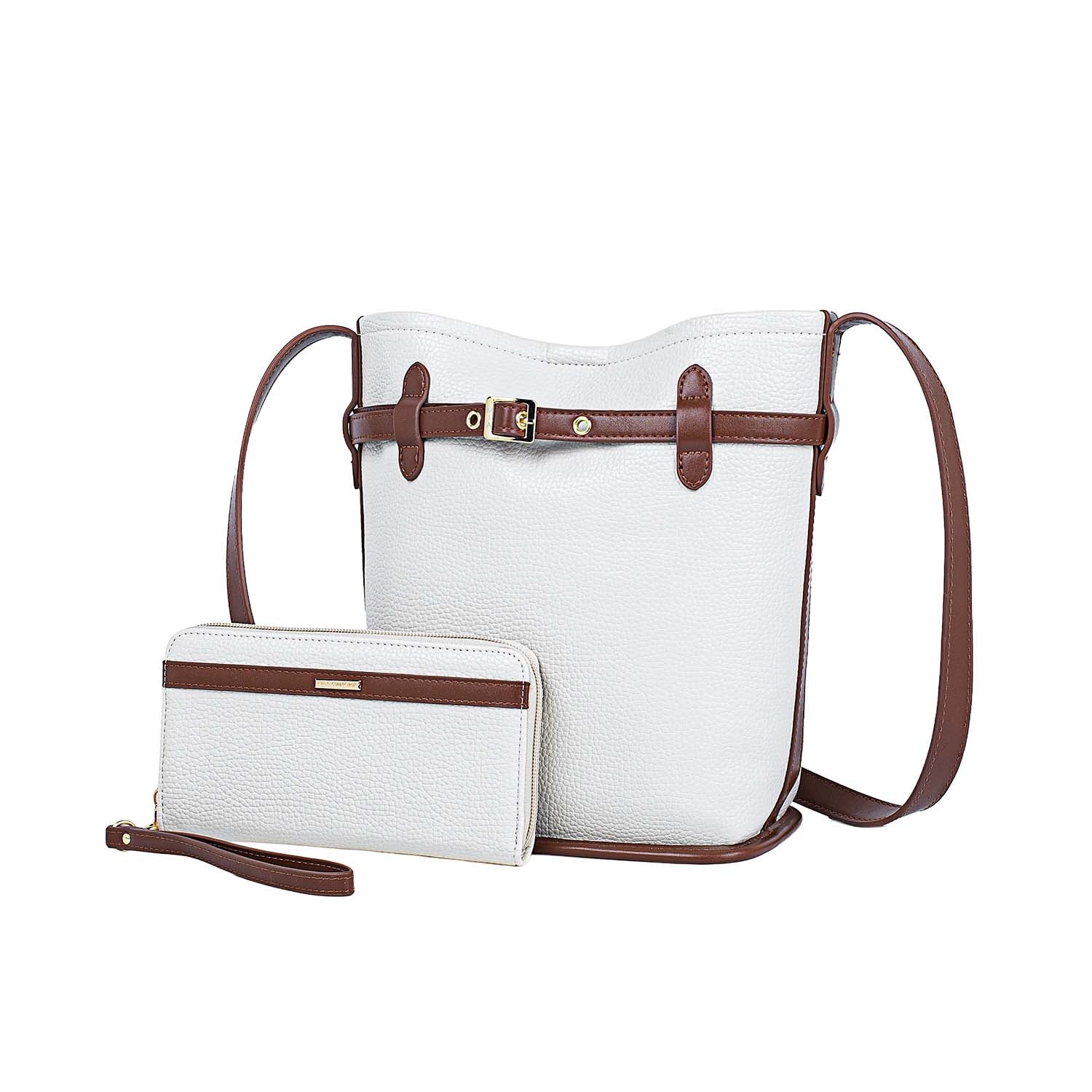 Женская сумка-ведро Zinnia с кошельком от Mia K Mkf Collection By Mia K., бежевый
Женская сумка-ведро Zinnia с кошельком от Mia K Mkf Collection By Mia K., бежевый