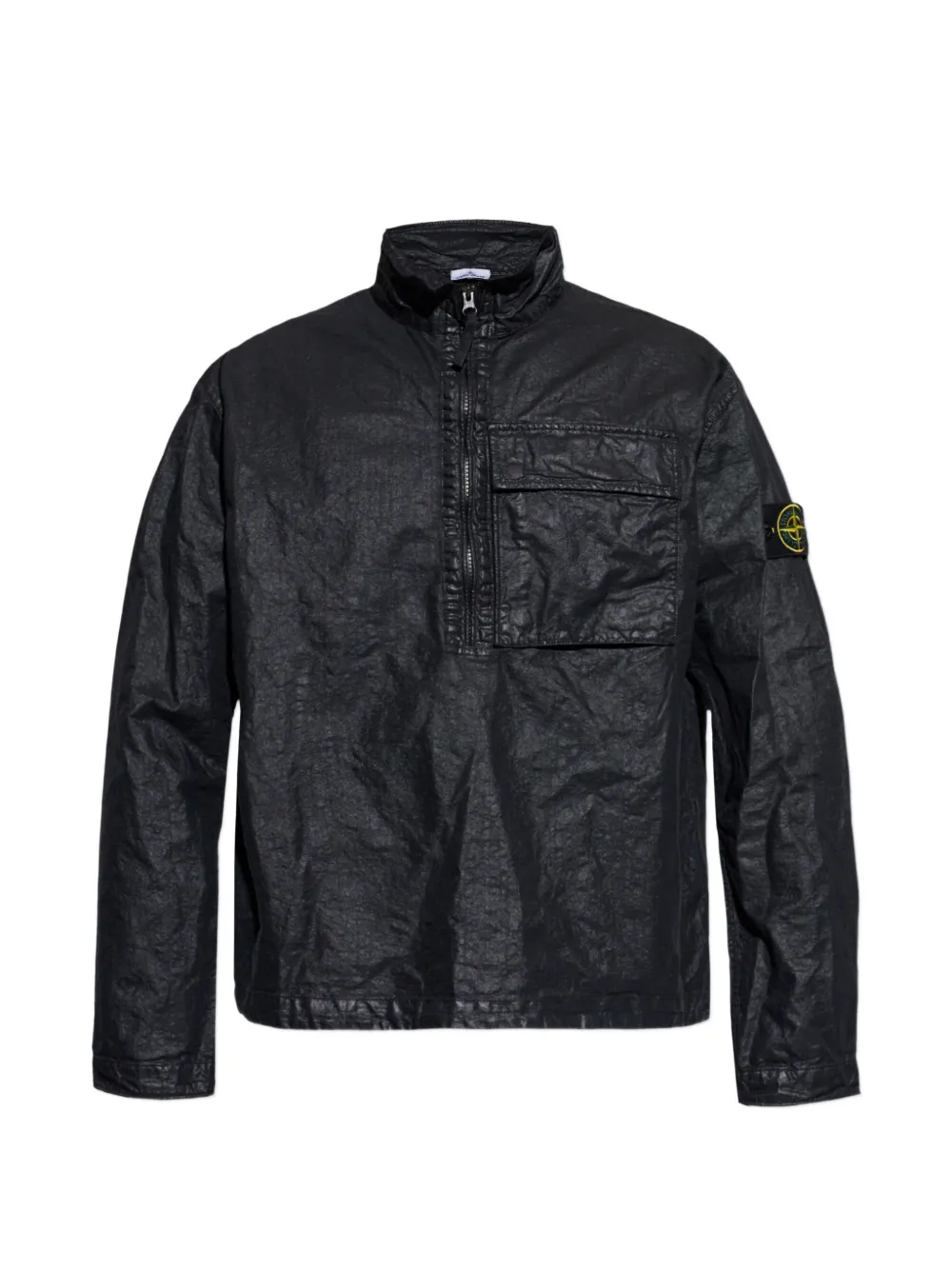 Куртка с карманом и полузастежкой на молнии Stone Island, черный
Куртка с карманом и полузастежкой на молнии Stone Island, черный