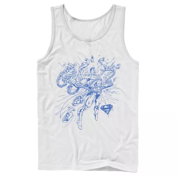 Мужская майка-постер DC Comics «Супермен ломает цепи» Licensed Character, белый
Мужская майка-постер DC Comics «Супермен ломает цепи» Licensed Character, белый