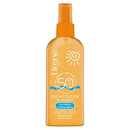 Сухое защитное масло SPF50, 150 мл., Lirene
Сухое защитное масло SPF50, 150 мл., Lirene