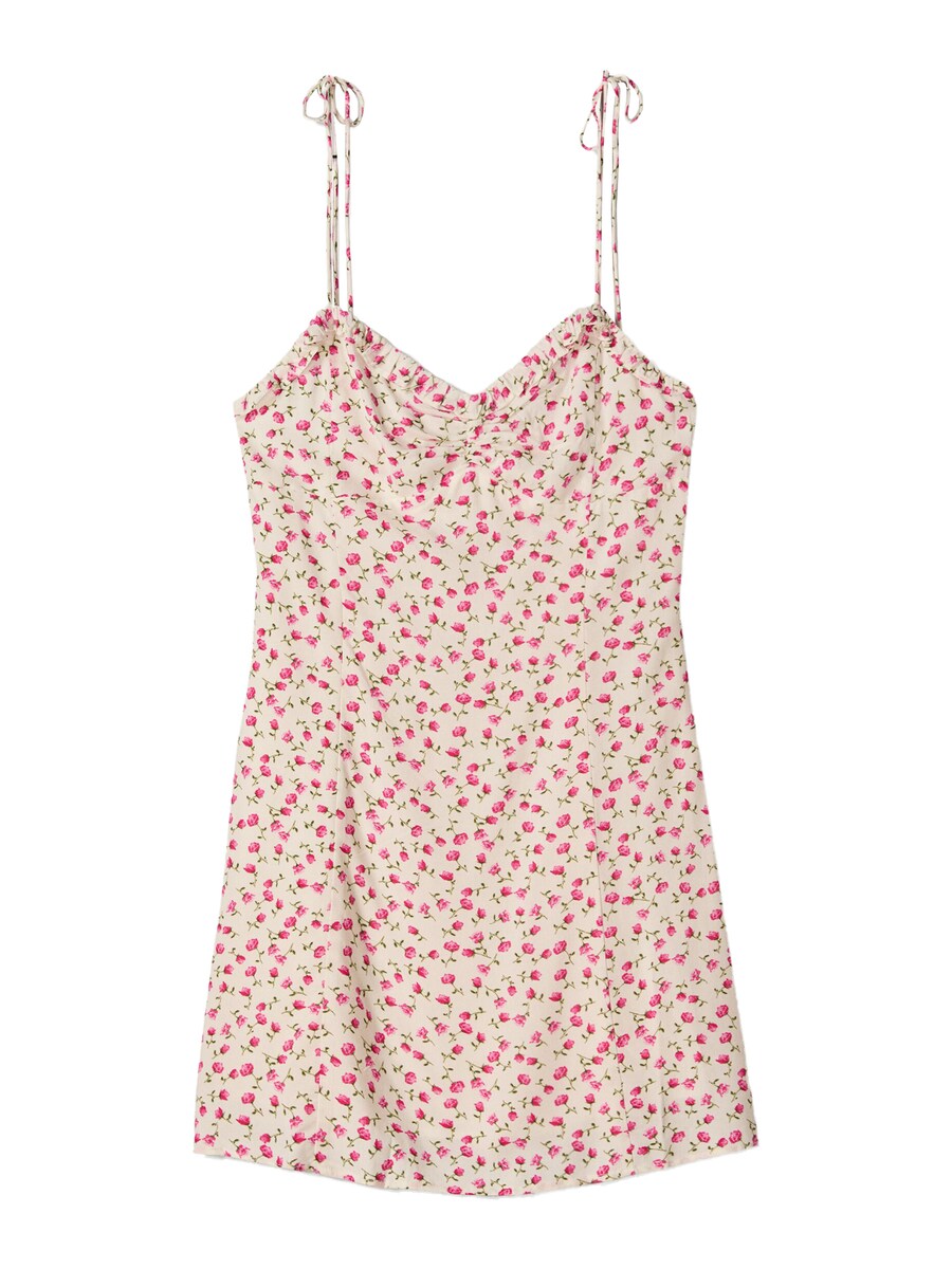 Летнее платье Bershka, кремовый
Летнее платье Bershka, кремовый