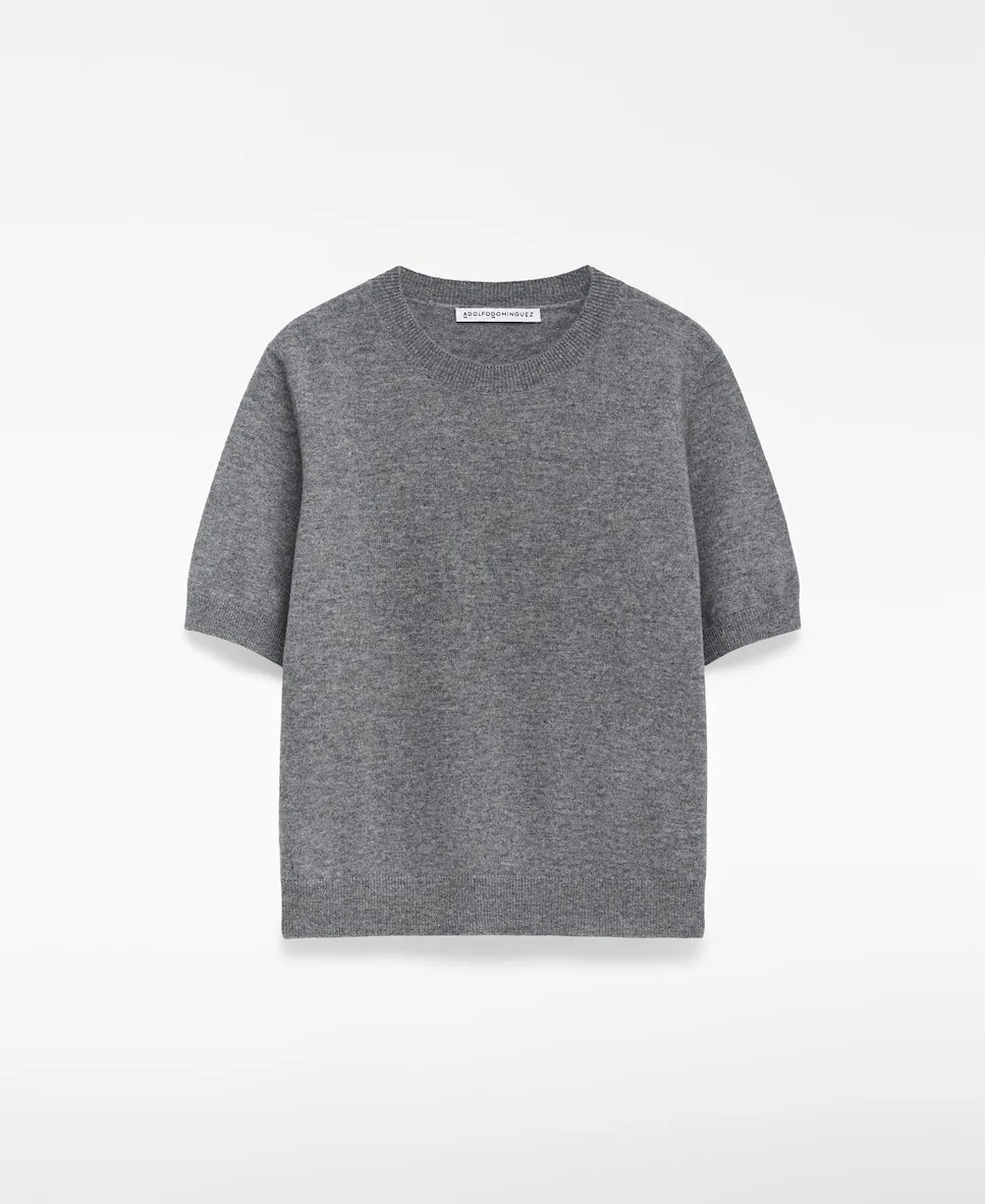 Женский шерстяной джемпер с коротким рукавом Adolfo Dominguez, серый
Женский шерстяной джемпер с коротким рукавом Adolfo Dominguez, серый