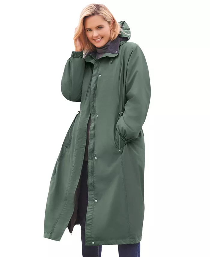 Длинная куртка с капюшоном Plus Size из таслона Woman Within, зеленый
Длинная куртка с капюшоном Plus Size из таслона Woman Within, зеленый