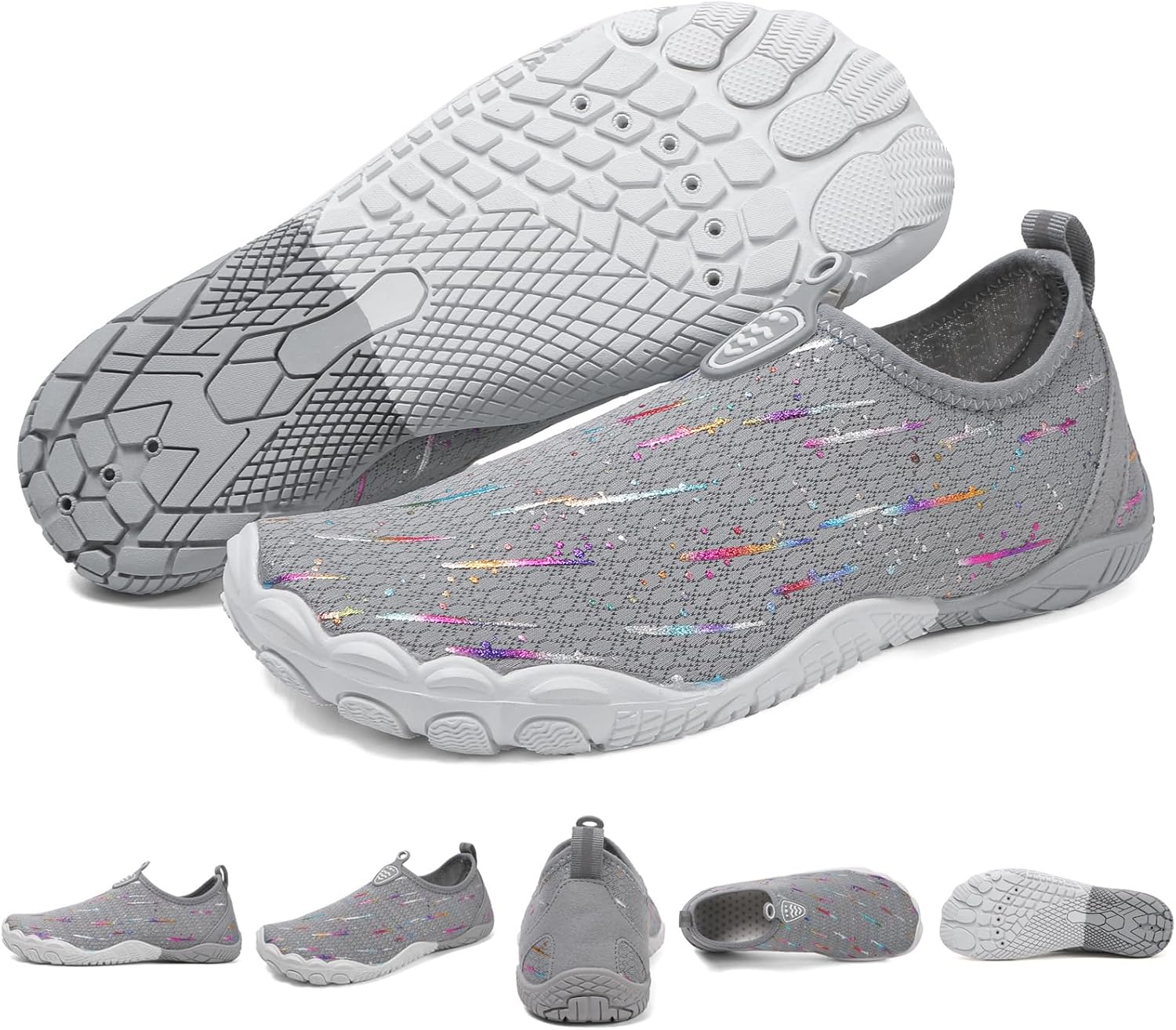 Кроссовки для женщин и мужчин унисекс, быстросохнущие, с нескользящей подошвой, широким носком Feedmoo, серый
Кроссовки для женщин и мужчин унисекс, быстросохнущие, с нескользящей подошвой, широким носком Feedmoo, серый