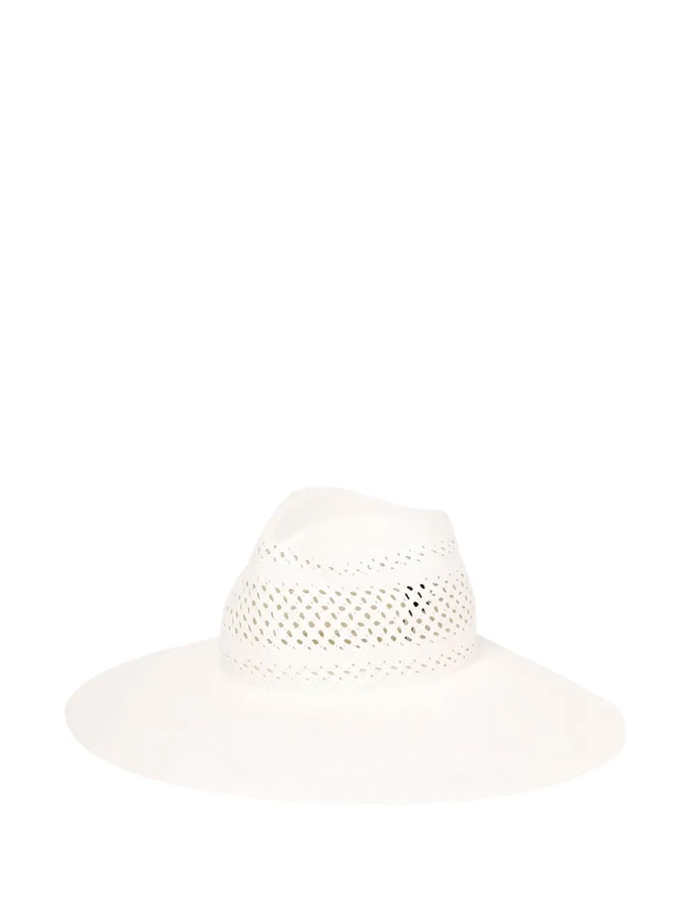 Перфорированная широкополая шляпа Borsalino, белый
Перфорированная широкополая шляпа Borsalino, белый