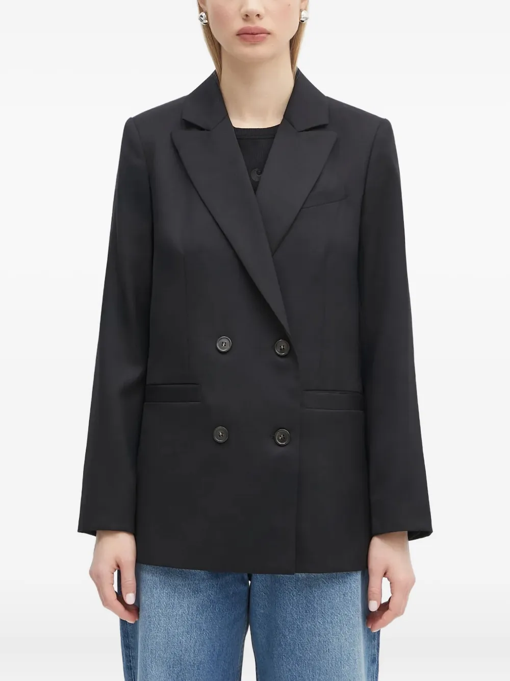 Двубортный шерстяной пиджак Люси A.P.C., черный
Двубортный шерстяной пиджак Люси A.P.C., черный