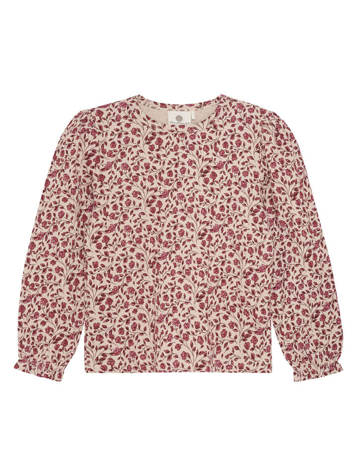 Enfant Футболка с длинными рукавами бежево-красного цвета
Enfant Футболка с длинными рукавами бежево-красного цвета