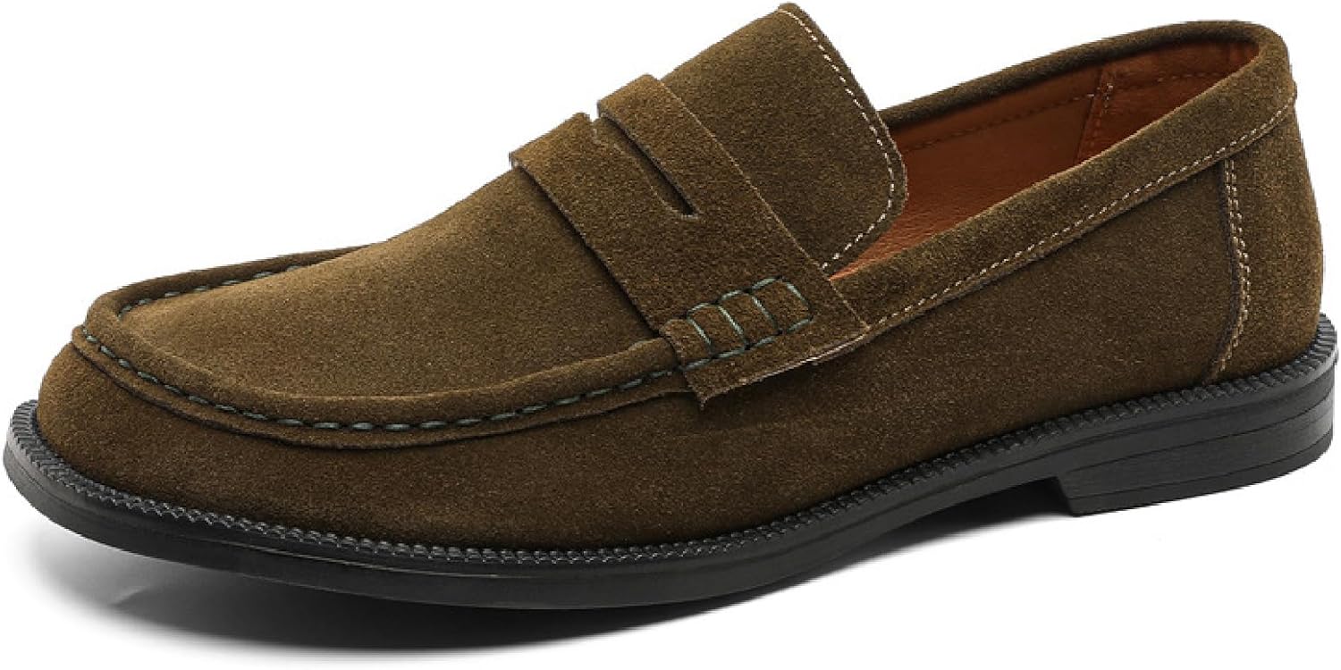 Мужские лоферы из натуральной кожи с мягкой, легкой, дышащей подкладкой, ручная строчка, подошва Оксфорд, повседневная обувь для ходьбы, вождения, путешествий и активного отдыха Bhdjk, хаки
Мужские лоферы из натуральной кожи с мягкой, легкой, дышащей подкладкой, ручная строчка, подошва Оксфорд, повседневная обувь для ходьбы, вождения, путешествий и активного отдыха Bhdjk, хаки