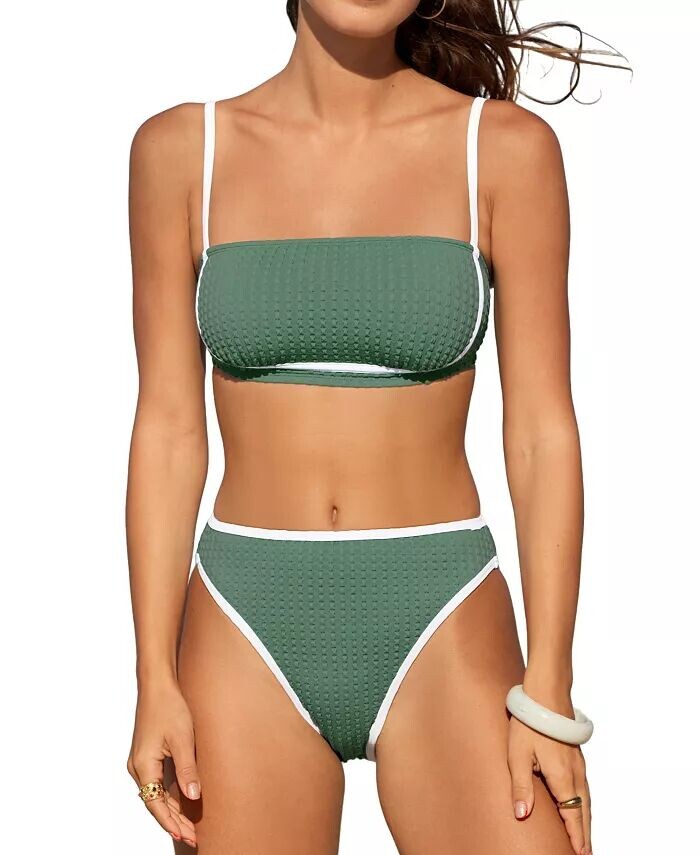 Женские комплекты бикини с квадратным вырезом сзади и крючком Cheeky Bottom CUPSHE, зеленый
Женские комплекты бикини с квадратным вырезом сзади и крючком Cheeky Bottom CUPSHE, зеленый