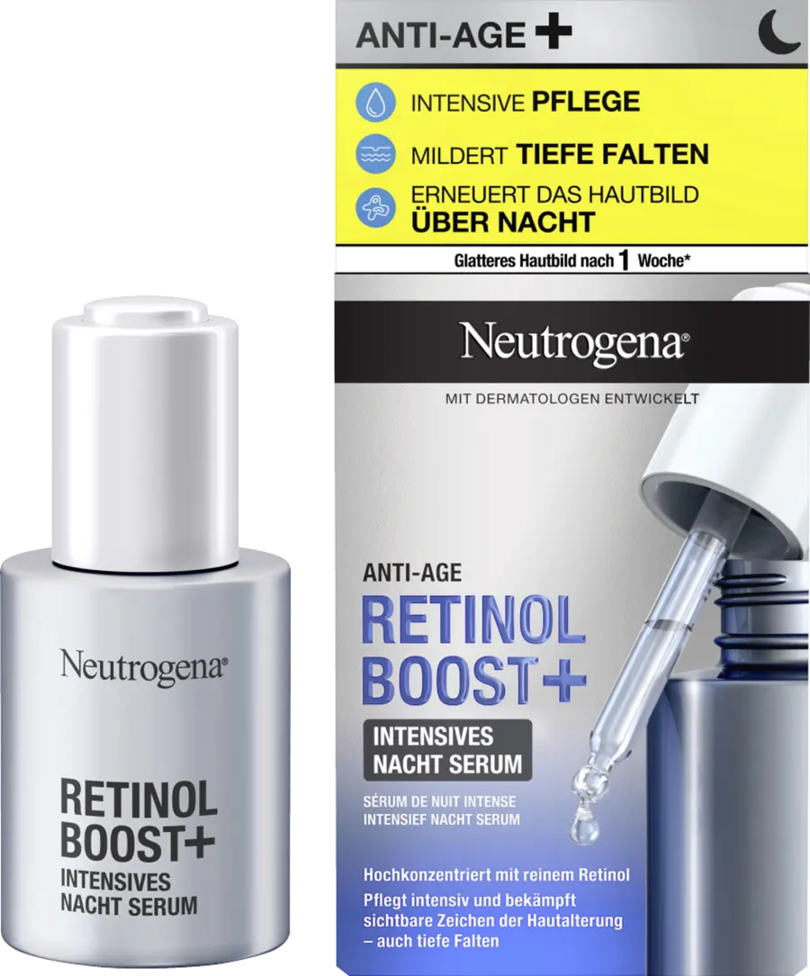 Сыворотка для лица Neutrogena Anti-Age Retinol Boost Serum
Сыворотка для лица Neutrogena Anti-Age Retinol Boost Serum