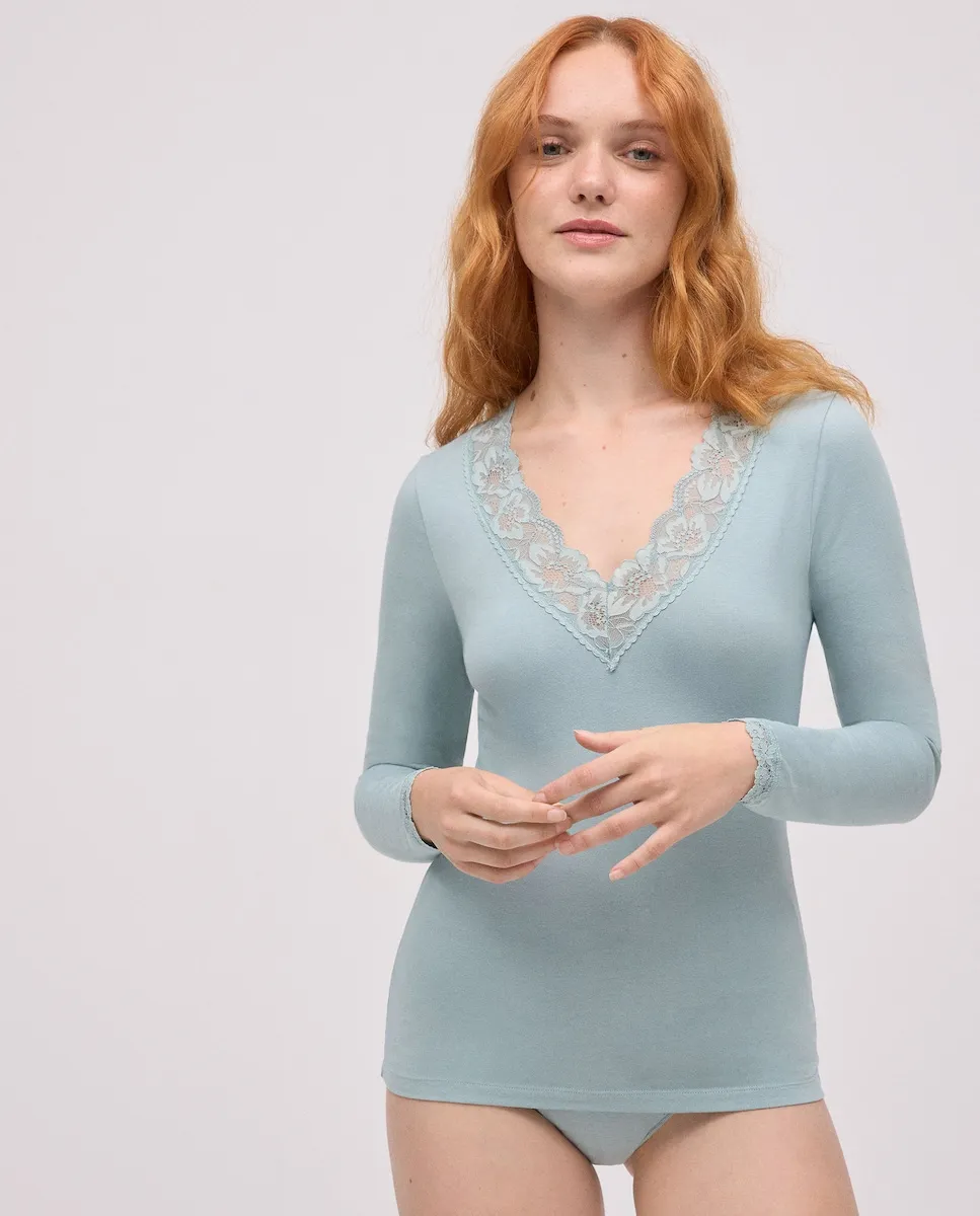 Футболка с длинным рукавом из хлопка с кружевом YSABEL MORA Ysabel Mora, зеленый
Футболка с длинным рукавом из хлопка с кружевом YSABEL MORA Ysabel Mora, зеленый