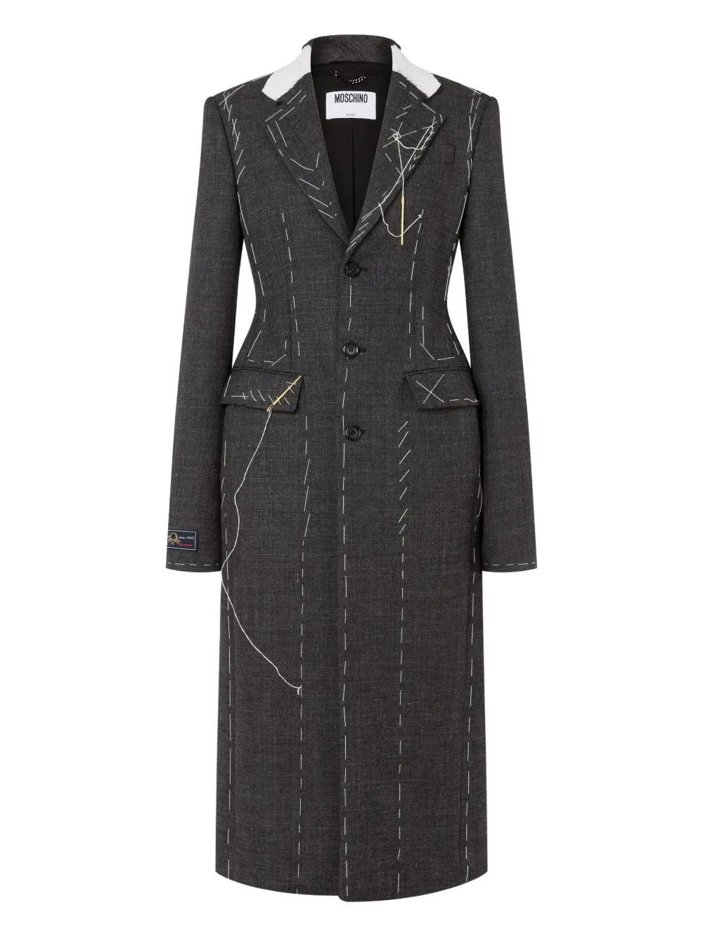 Пальто строгого кроя Moschino, серый
Пальто строгого кроя Moschino, серый