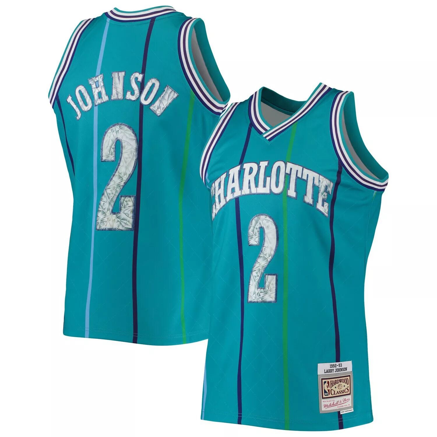 Мужская майка Mitchell & Ness Larry Johnson в темно-бирюзовом цвете Charlotte Hornets 1992-93 Hardwood Classics с 75-летием Diamond Swingman
Мужская майка Mitchell & Ness Larry Johnson в темно-бирюзовом цвете Charlotte Hornets 1992-93 Hardwood Classics с 75-летием Diamond Swingman