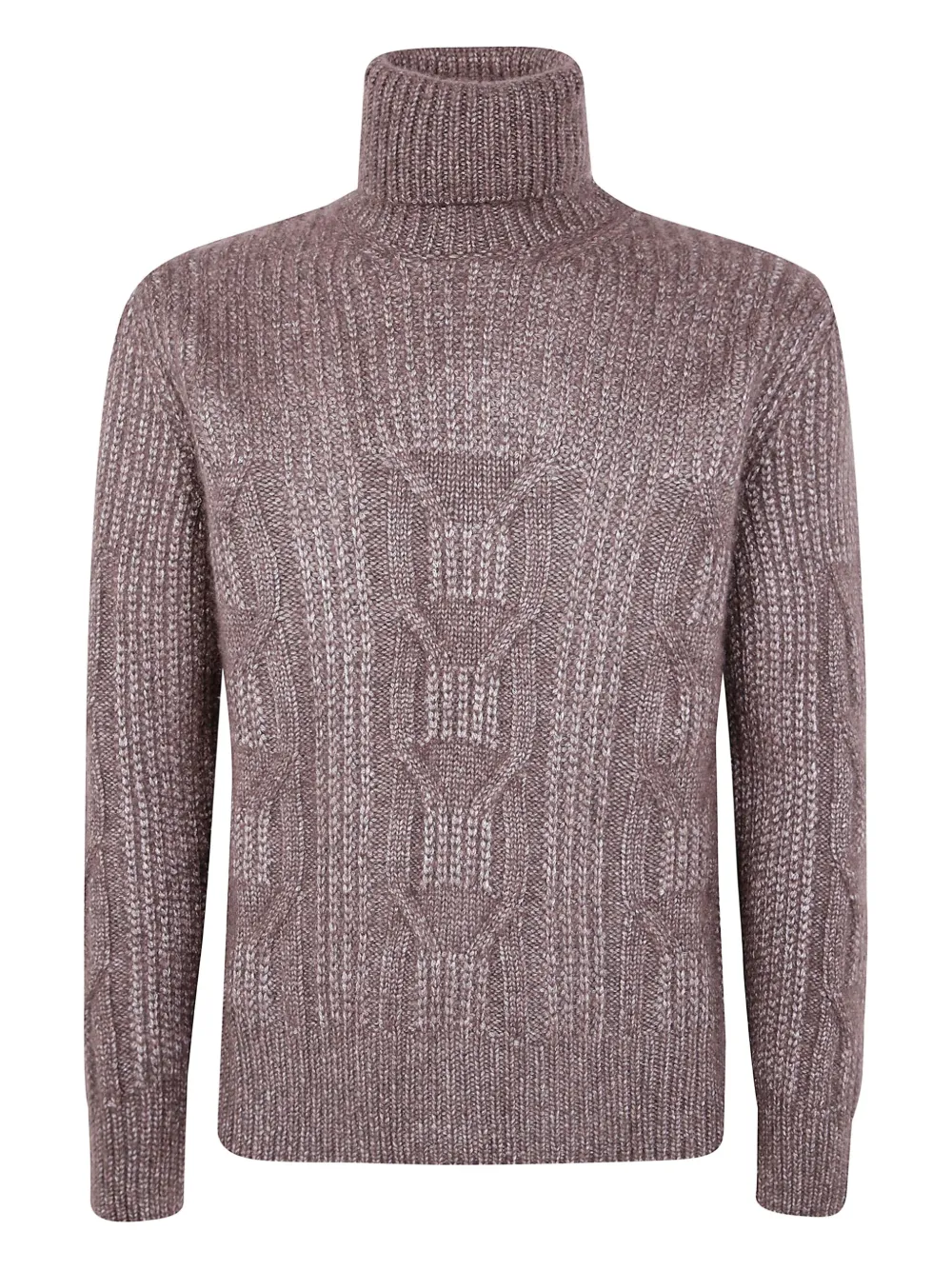 Вязаный свитер с высоким воротником Zegna, коричневый
Вязаный свитер с высоким воротником Zegna, коричневый