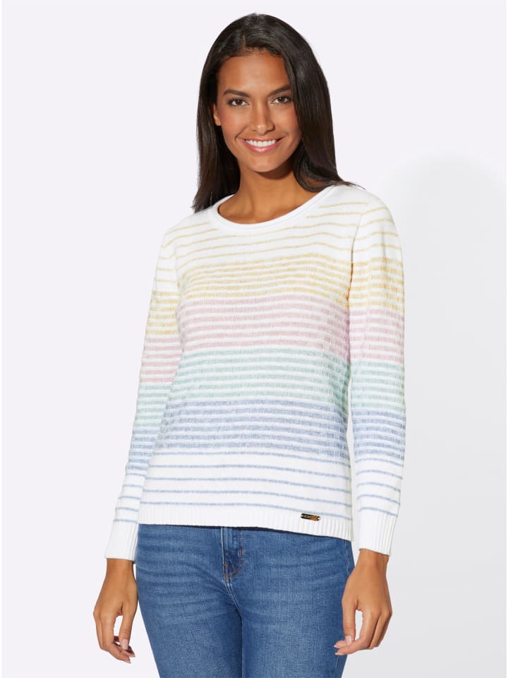 Полосатый свитер в мятно-розовую полоску WITT WEIDEN
Полосатый свитер в мятно-розовую полоску WITT WEIDEN