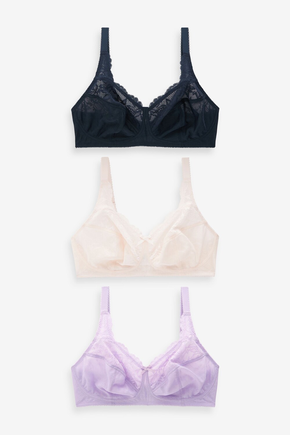 Бюстгальтеры без косточек и кружевной формы с полной чашкой полная поддержка 3 шт Next, синий
Бюстгальтеры без косточек и кружевной формы с полной чашкой полная поддержка 3 шт Next, синий