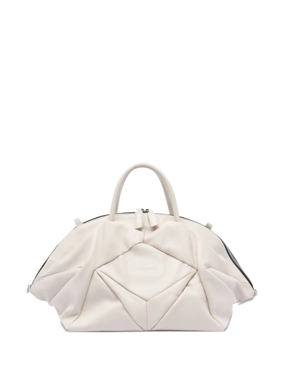 Плиссированная кожаная сумка-тоут Vic Matie, белый
Плиссированная кожаная сумка-тоут Vic Matie, белый