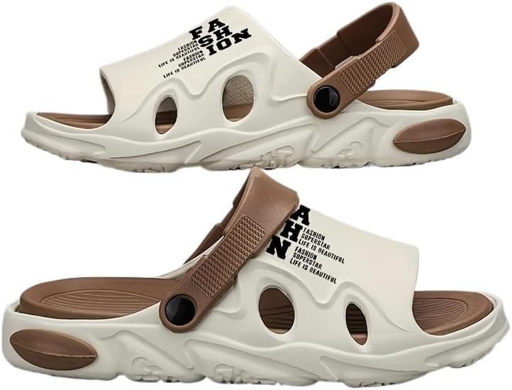 Мужские стильные шлепанцы с открытым носком и цветными блоками, дышащие, с массивной подошвой, удобные, нескользящие, повседневные, прочные EVA-сандалии, мужские сабо Hhhchpm, коричневый
Мужские стильные шлепанцы с открытым носком и цветными блоками, дышащие, с массивной подошвой, удобные, нескользящие, повседневные, прочные EVA-сандалии, мужские сабо Hhhchpm, коричневый