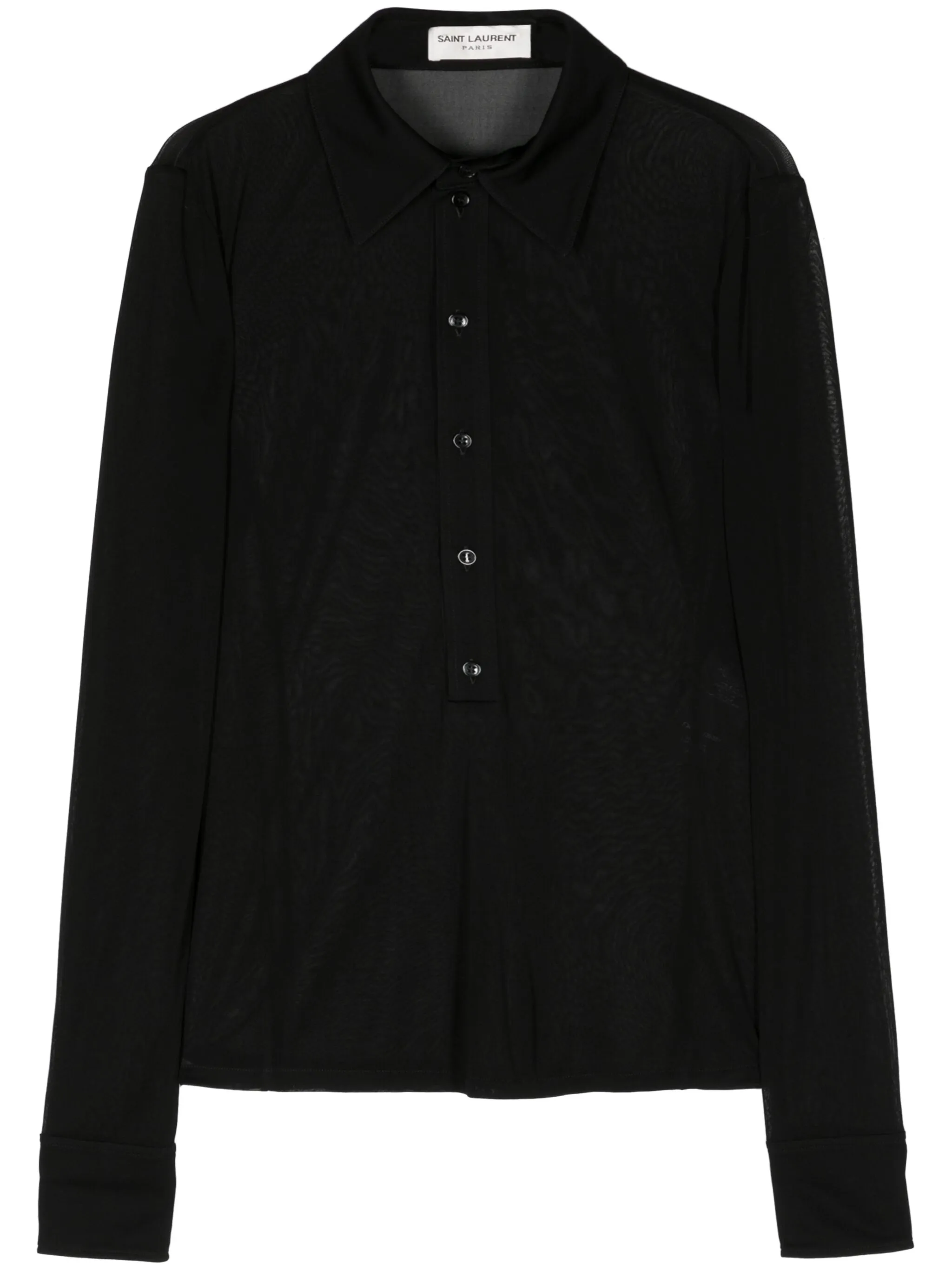Рубашка на пуговицах Saint Laurent, черный
Рубашка на пуговицах Saint Laurent, черный