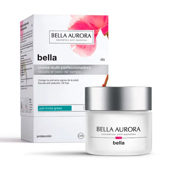 Ежедневное омолаживающее и средство против пятен Bella Crema De Día Multi-Perfeccionadora Bella Aurora, 50 ml
Ежедневное омолаживающее и средство против пятен Bella Crema De Día Multi-Perfeccionadora Bella Aurora, 50 ml