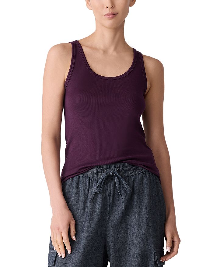 Облегающий топ Eileen Fisher, фиолетовый 
Облегающий топ Eileen Fisher, фиолетовый