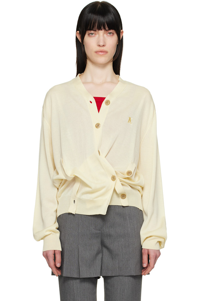 Кардиган с асимметричной планкой Open Yy, желтый
Кардиган с асимметричной планкой Open Yy, желтый