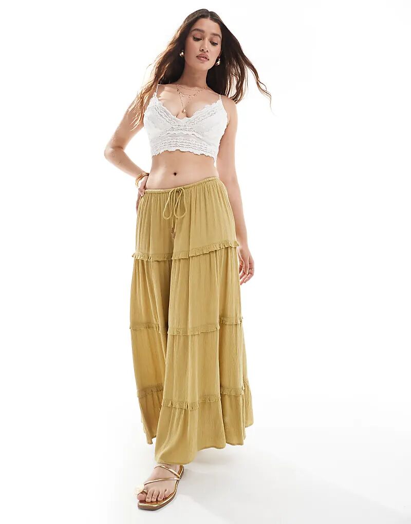 Юбка макси Miss Selfridge цвета светло-зеленого хаки с ярусами Miss Selfridge Petite
Юбка макси Miss Selfridge цвета светло-зеленого хаки с ярусами Miss Selfridge Petite