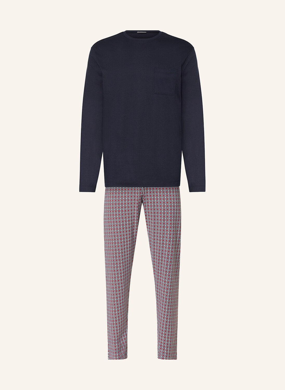 Пижамная серия красная плитка Mey, синий
Пижамная серия красная плитка Mey, синий