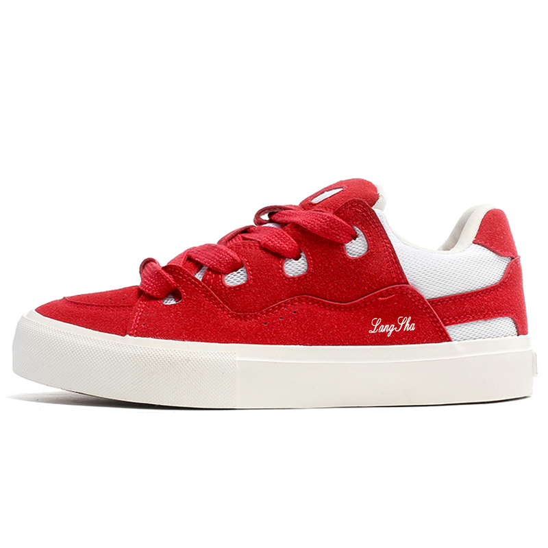 Lanza Антискользящие износостойкие низкие скейтерские кроссовки унисекс красные, цвет Red
Lanza Антискользящие износостойкие низкие скейтерские кроссовки унисекс красные, цвет Red