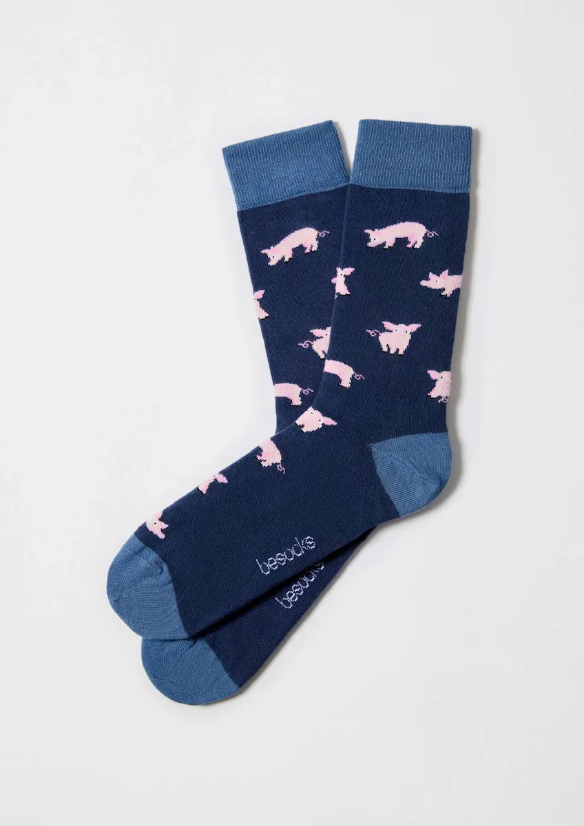 Высокие носки унисекс из органического хлопка темно-синего цвета Besocks, тёмно-синий
Высокие носки унисекс из органического хлопка темно-синего цвета Besocks, тёмно-синий
