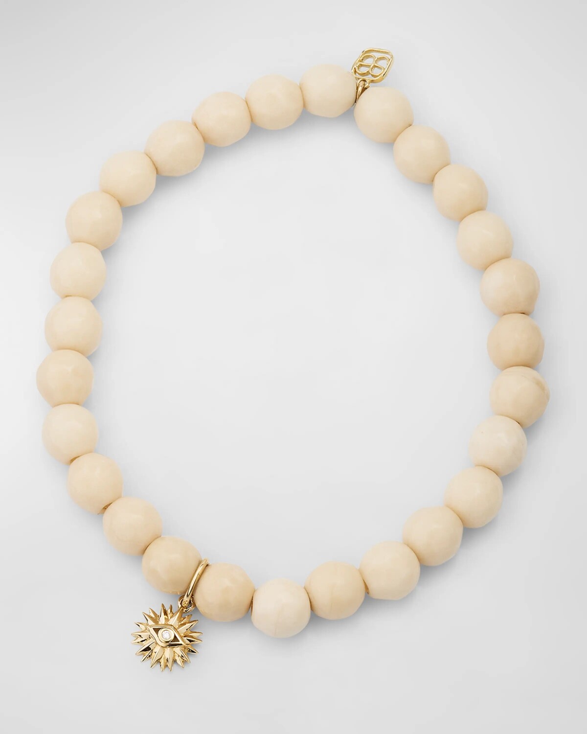 Маленькая подвеска-лепесток от сглаза на браслете из яшмы из бисера Sydney Evan
Маленькая подвеска-лепесток от сглаза на браслете из яшмы из бисера Sydney Evan