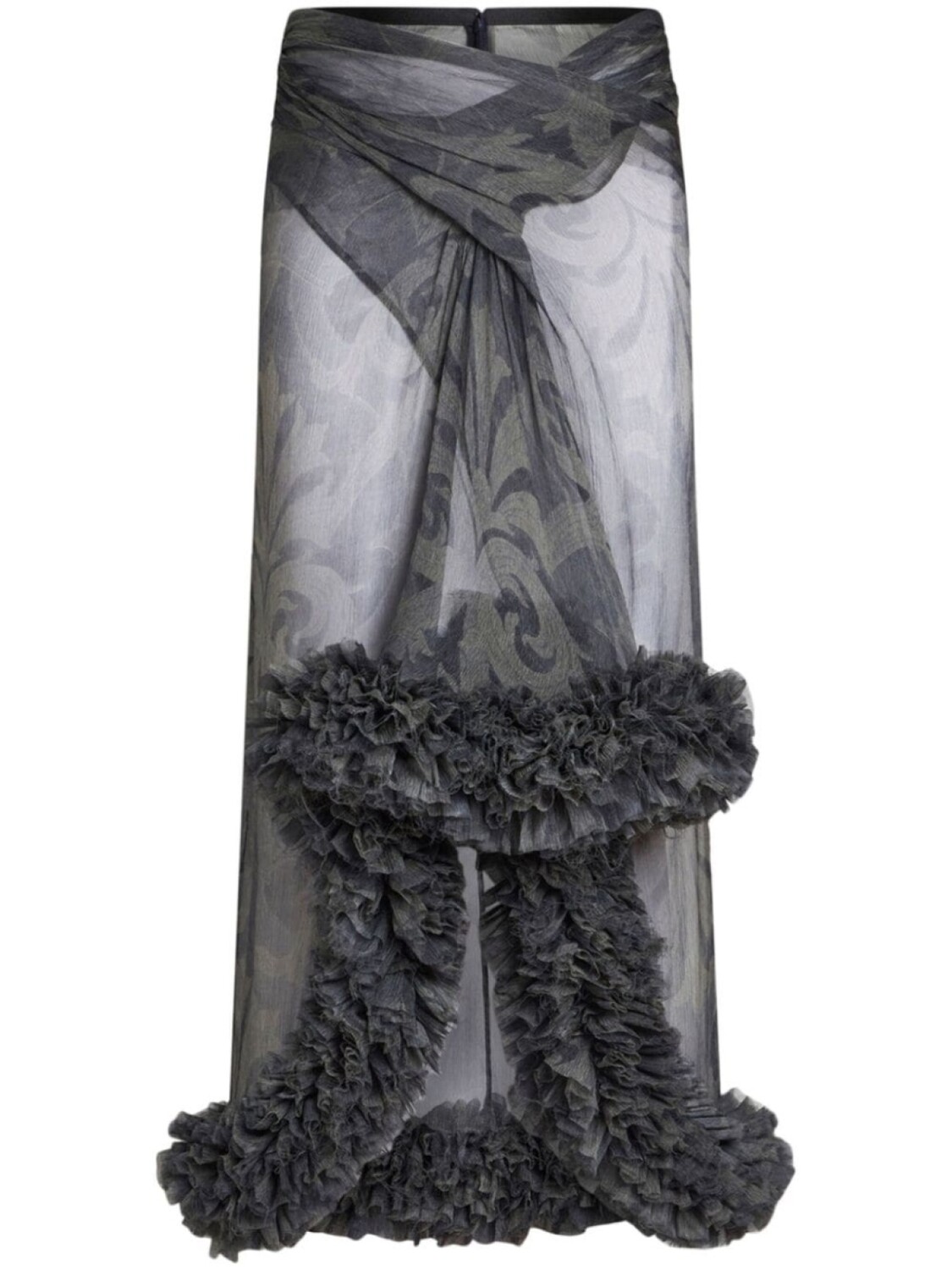 ETRO юбка миди с принтом и сборками, серый
ETRO юбка миди с принтом и сборками, серый