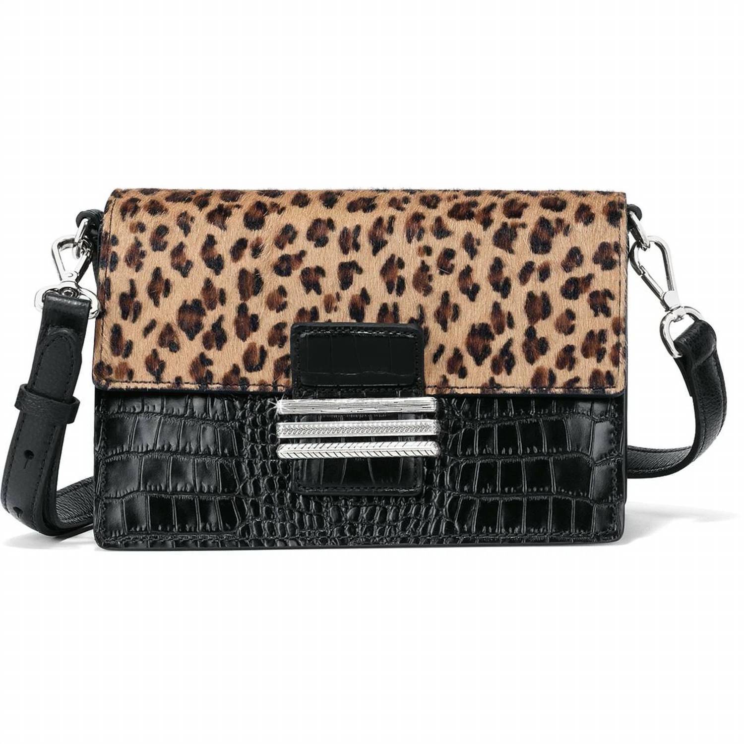 Сумка Leon Medium Crossbody в черном/леопардовом цвете Brighton
Сумка Leon Medium Crossbody в черном/леопардовом цвете Brighton