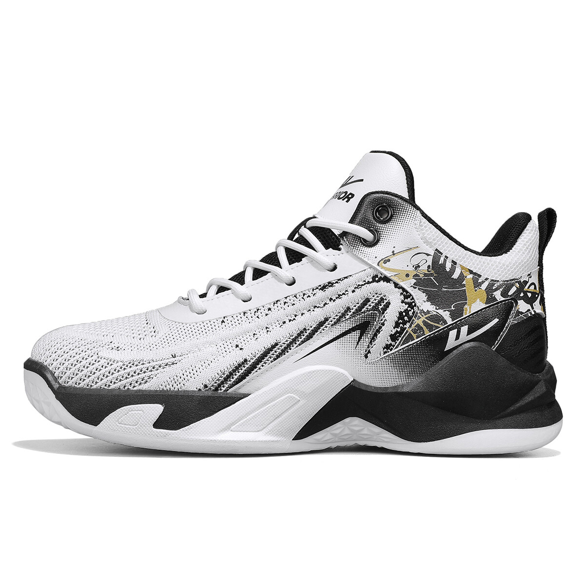 Баскетбольные кроссовки мужские высокие белые/черные Warrior
Баскетбольные кроссовки мужские высокие белые/черные Warrior