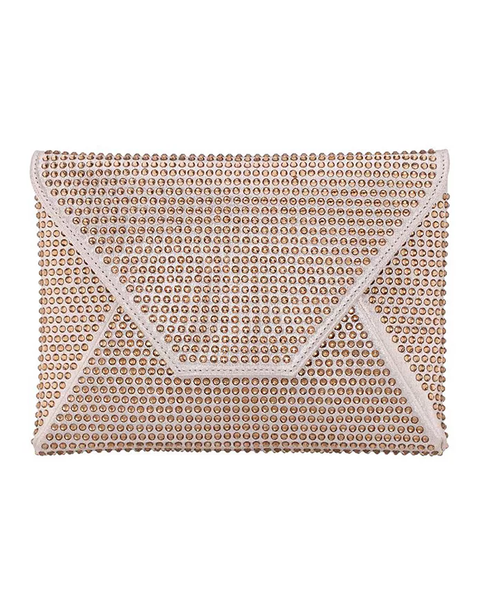 Кристально инкрустированный квадратный клатч-конверт Nina, золотой
Кристально инкрустированный квадратный клатч-конверт Nina, золотой