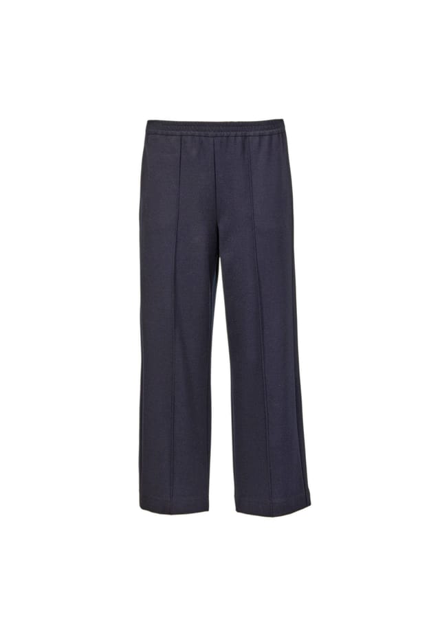 Короткий размер: современные брюки с эластичной окантовкой. Goldner, синий
Короткий размер: современные брюки с эластичной окантовкой. Goldner, синий