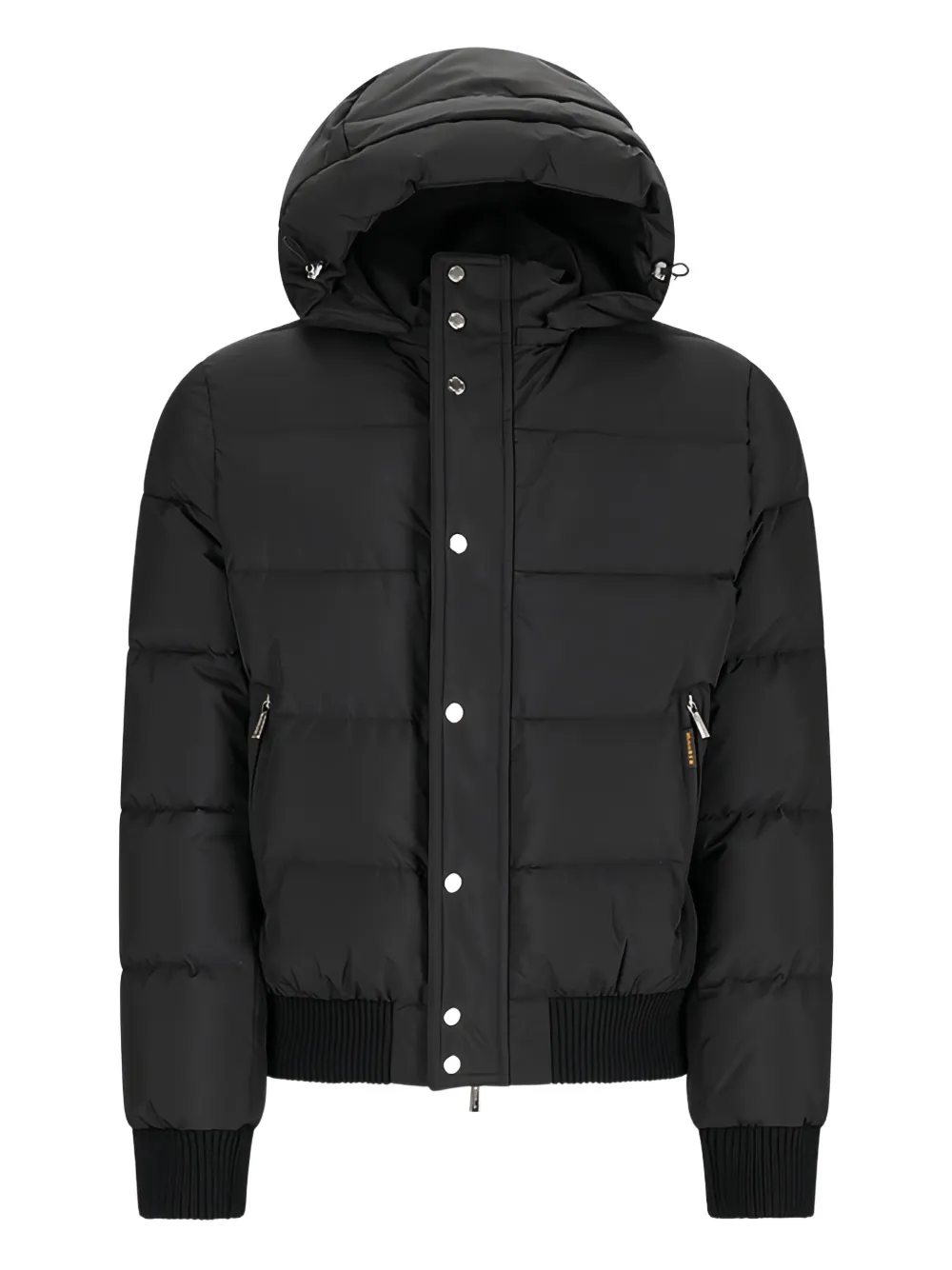 Стеганый бомбер с капюшоном Moorer, черный 
Стеганый бомбер с капюшоном Moorer, черный