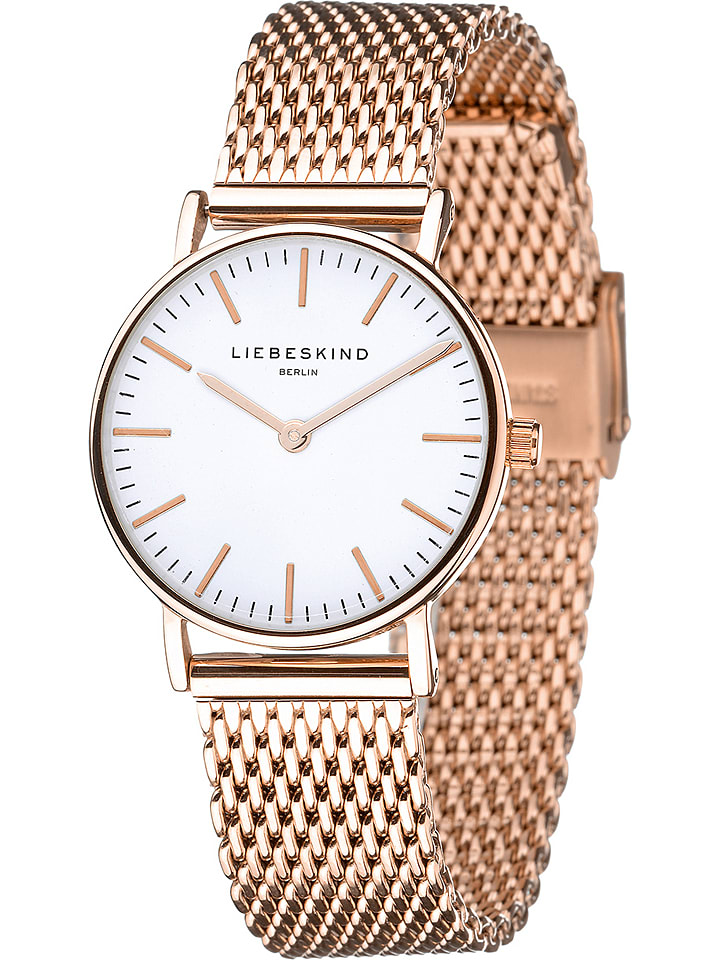 Liebeskind Кварцевые часы в цвете розовое золото/белый
Liebeskind Кварцевые часы в цвете розовое золото/белый