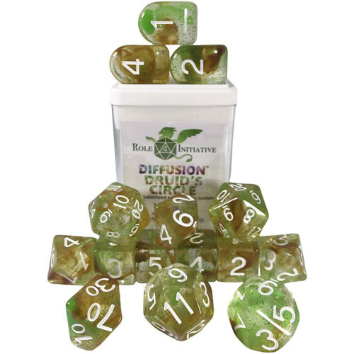 Аксессуары Role 4 Initiative R4I Dice w/ Arch'd4: Diffusion - Druid's Circle w/ White (15)
Аксессуары Role 4 Initiative R4I Dice w/ Arch'd4: Diffusion - Druid's Circle w/ White (15)