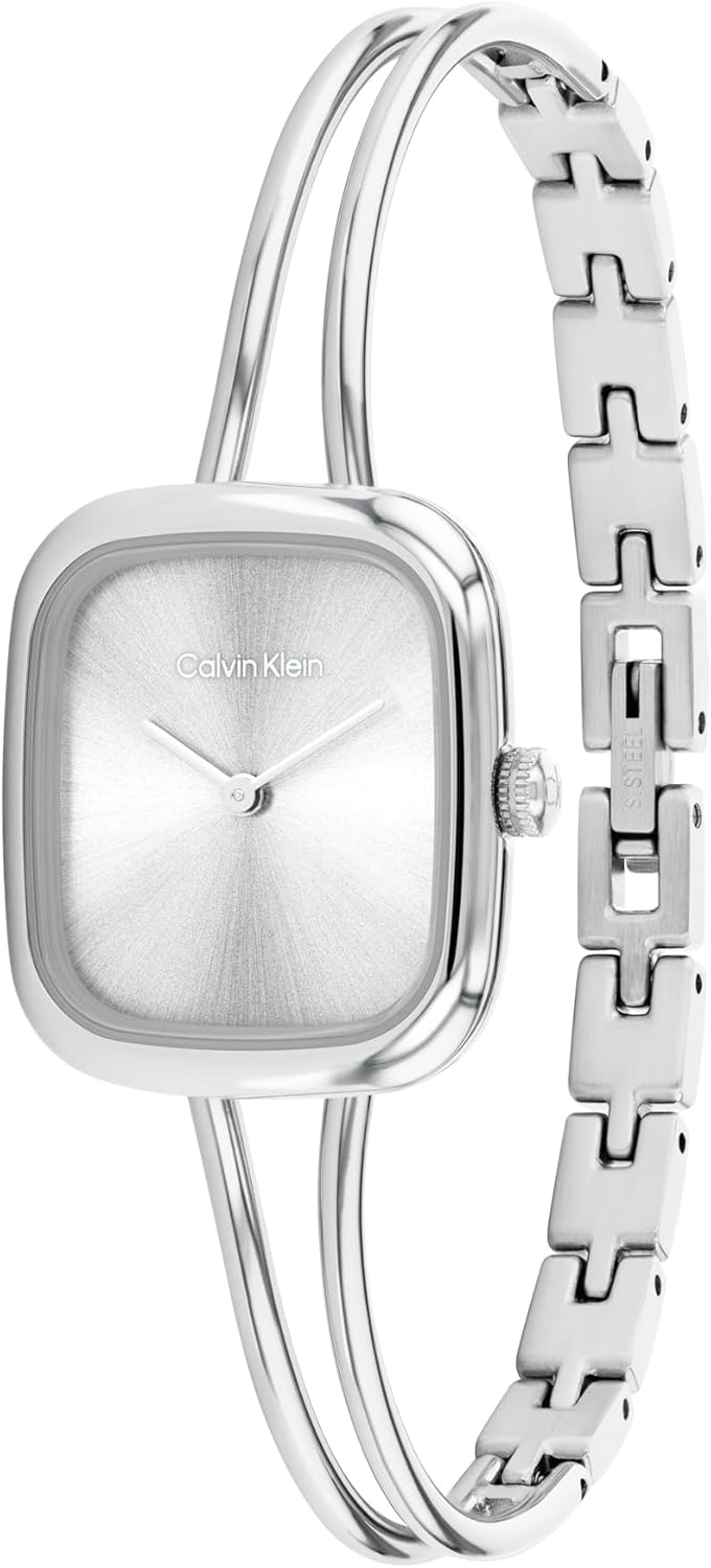 Женские часы Calvin Klein CK Adore из нержавеющей стали - корпус Tank 24 мм, регулируемый браслет, миниатюрный элегантный дизайн - подарок для нее, Silver
Женские часы Calvin Klein CK Adore из нержавеющей стали - корпус Tank 24 мм, регулируемый браслет, миниатюрный элегантный дизайн - подарок для нее, Silver