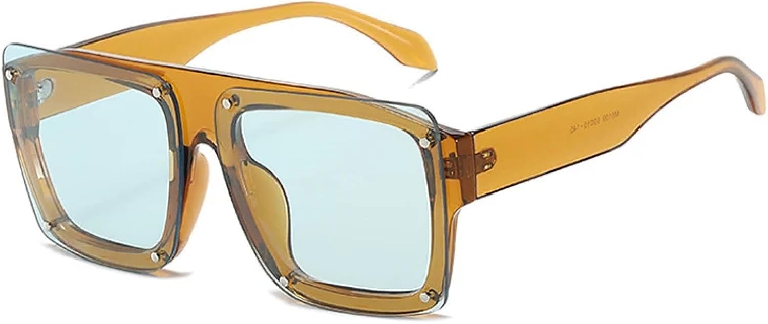 Солнцезащитные очки с защитой от УФ-излучения UV400 для женщин и мужчин | Градиентные оттенки, заклепки, панк | для занятий спортом на открытом воздухе DSVIGF, Tea Light Green
Солнцезащитные очки с защитой от УФ-излучения UV400 для женщин и мужчин | Градиентные оттенки, заклепки, панк | для занятий спортом на открытом воздухе DSVIGF, Tea Light Green