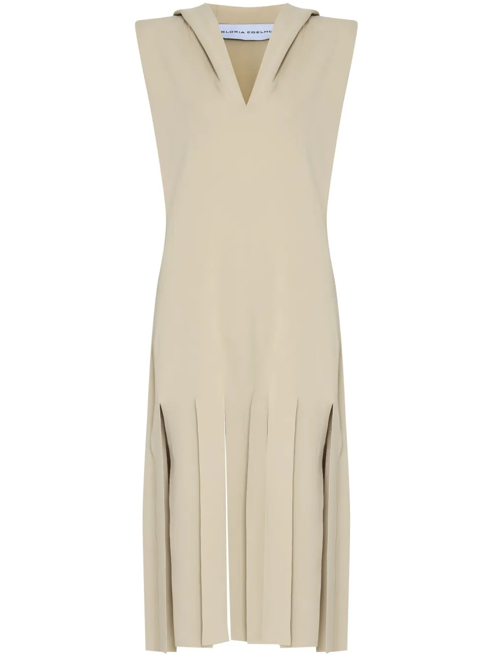 Платье мини с капюшоном и бахромой Gloria Coelho, нейтральный
Платье мини с капюшоном и бахромой Gloria Coelho, нейтральный