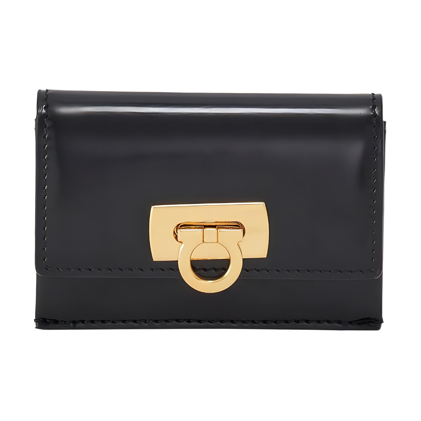 Ferragamo Кошелек GANCINI из телячьей кожи, держатель для карт, женский, черный
Ferragamo Кошелек GANCINI из телячьей кожи, держатель для карт, женский, черный