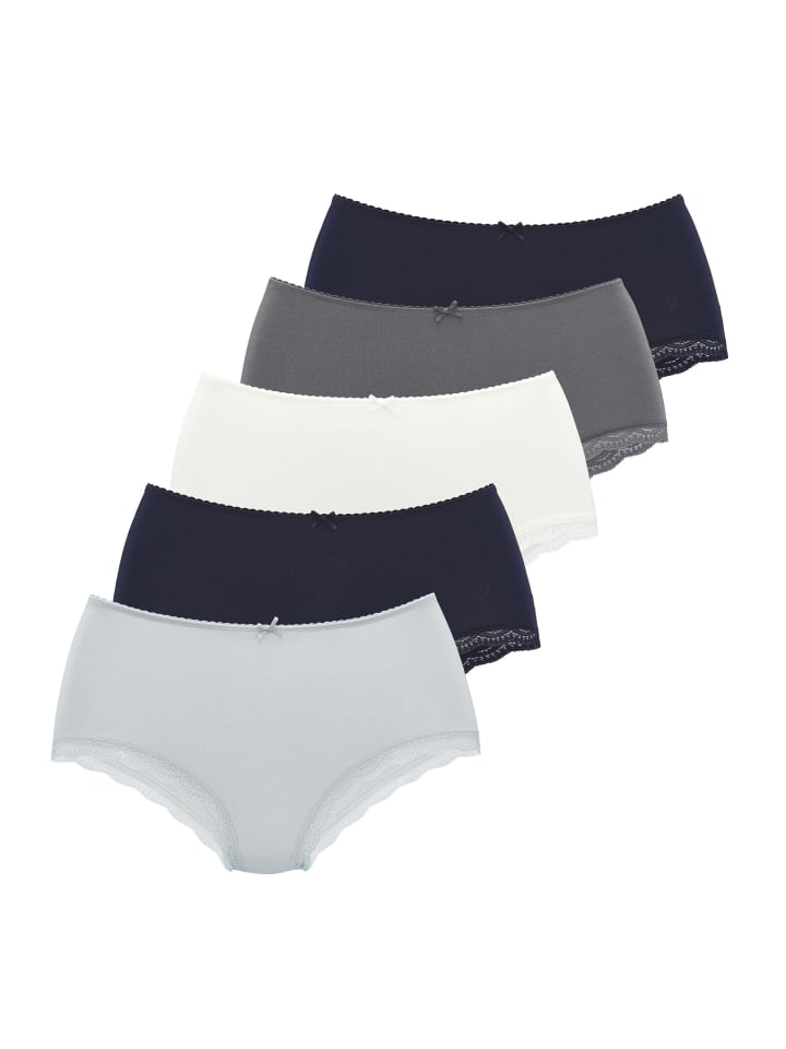 LASCANA Трусы-слипы синего цвета
LASCANA Трусы-слипы синего цвета