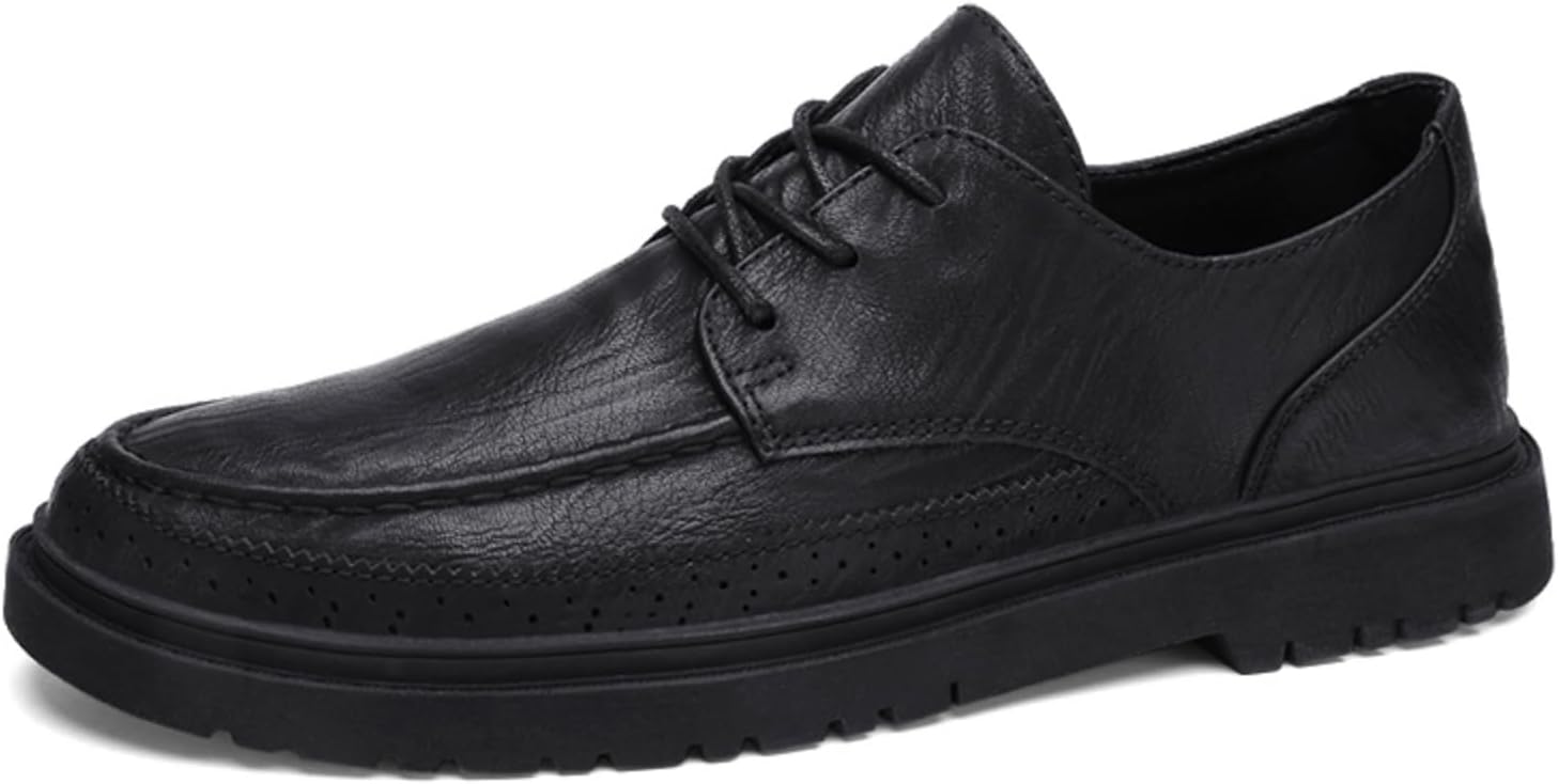 Мужские повседневные кожаные туфли на шнуровке, деловые и офисные перфорированные туфли с толстой подошвой, удобные, стильные для ежедневной носки Kelibasi, черный
Мужские повседневные кожаные туфли на шнуровке, деловые и офисные перфорированные туфли с толстой подошвой, удобные, стильные для ежедневной носки Kelibasi, черный