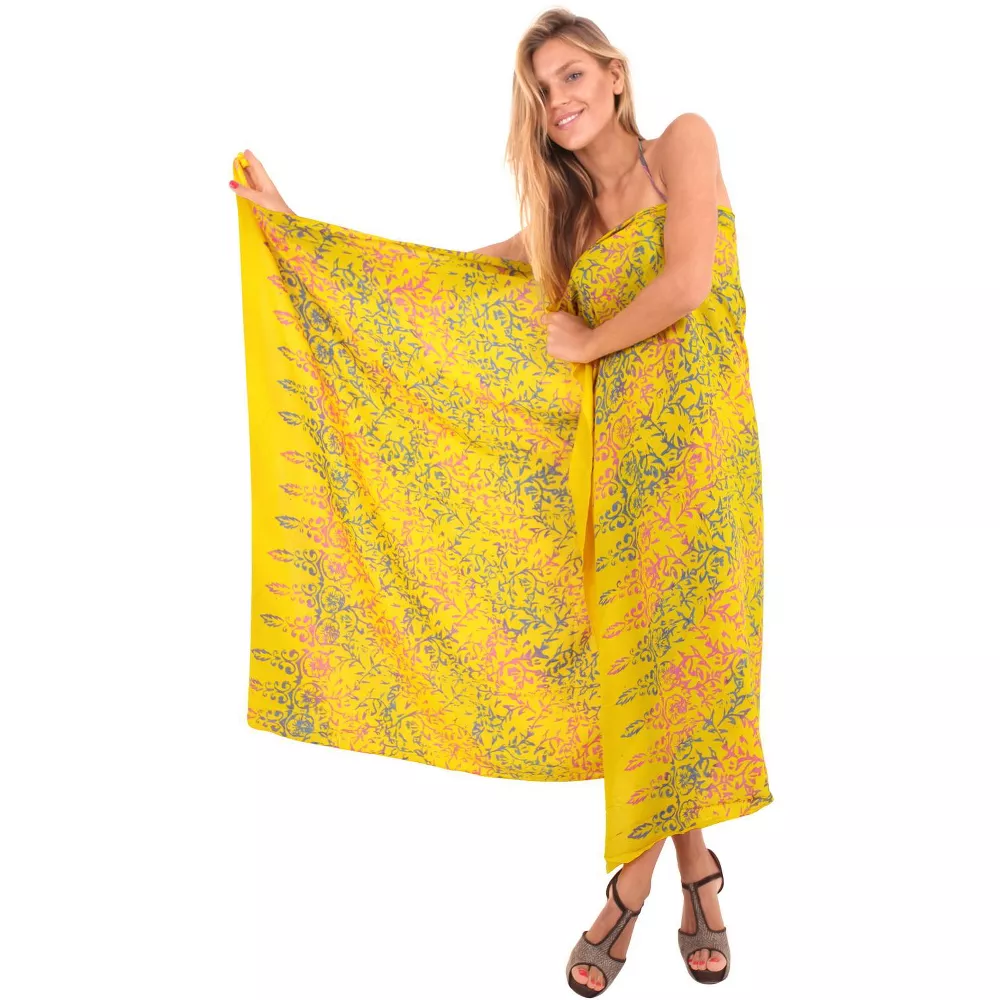 LA LEELA Женская пляжная одежда для отпуска, шарфы для волос, летние шарфы и накидки, платок на голову, один размер, короткий, синий_Y38 
LA LEELA Женская пляжная одежда для отпуска, шарфы для волос, летние шарфы и накидки, платок на голову, один размер, короткий, синий_Y38