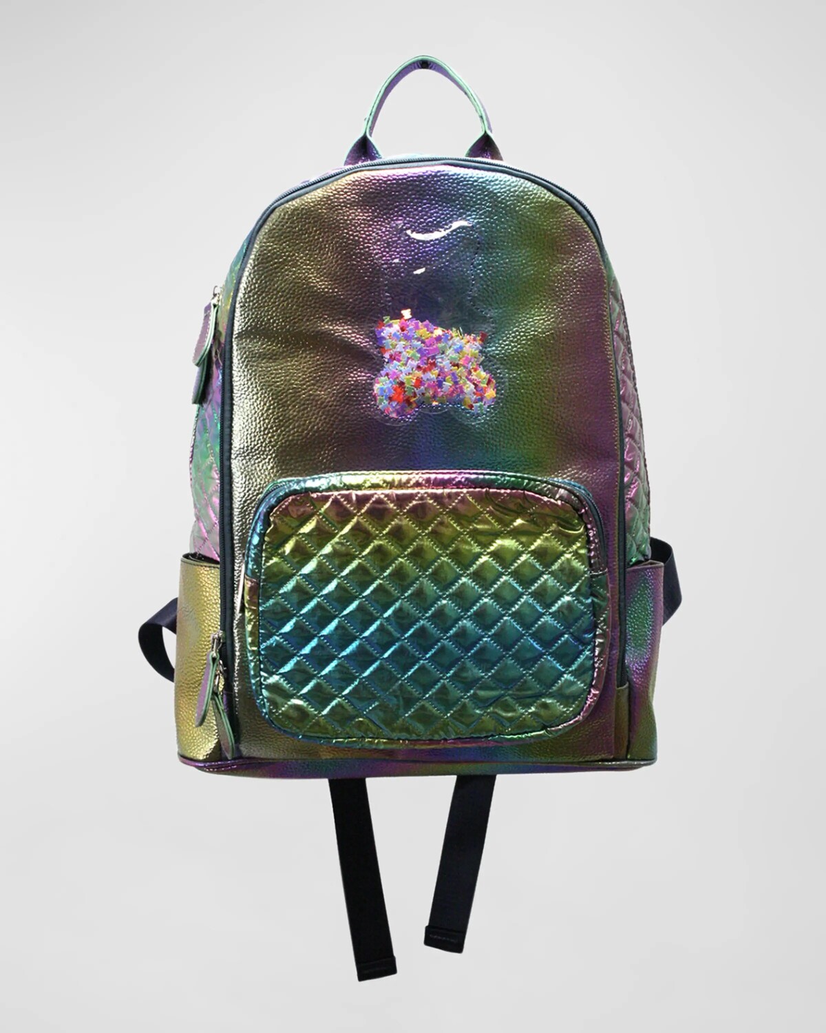 Рюкзак для девочки с иридизированной нашивкой в виде мармеладного мишки-конфетти Bari Lynn, мультиколор
Рюкзак для девочки с иридизированной нашивкой в виде мармеладного мишки-конфетти Bari Lynn, мультиколор