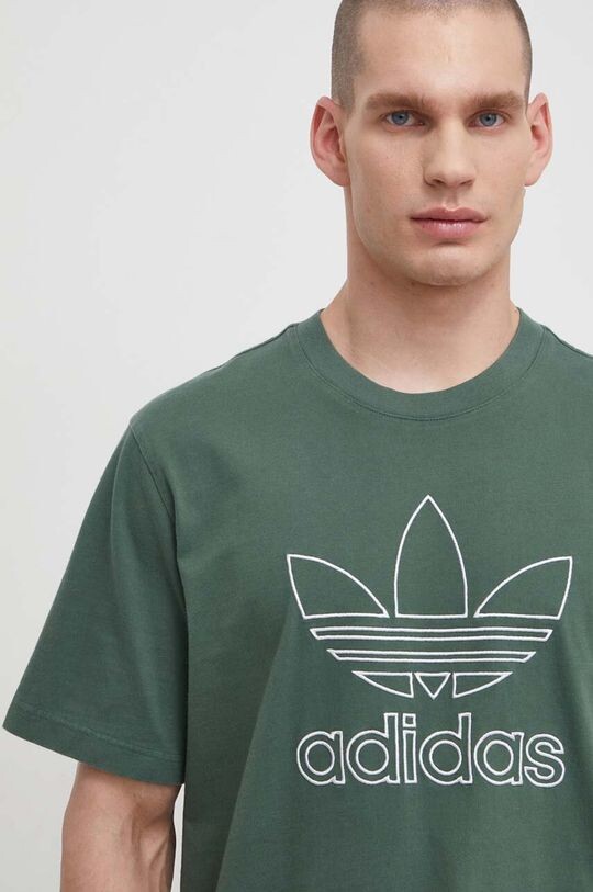 Хлопковая футболка Trefoil Tee adidas Originals, зеленый
Хлопковая футболка Trefoil Tee adidas Originals, зеленый